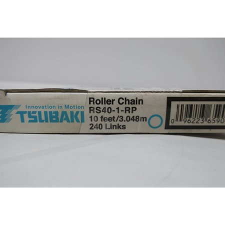 Tsubaki 10FT 1/2IN SINGLE ROLLER CHAIN RS40-1-RP